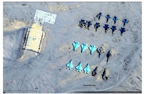 터키의 군사 블로그 클래시 리포트는 엑스(X·옛 트위터)에 올라온 중국군의 미 전투기·항모 상대 공격 훈련 모습 사진. 연합뉴스